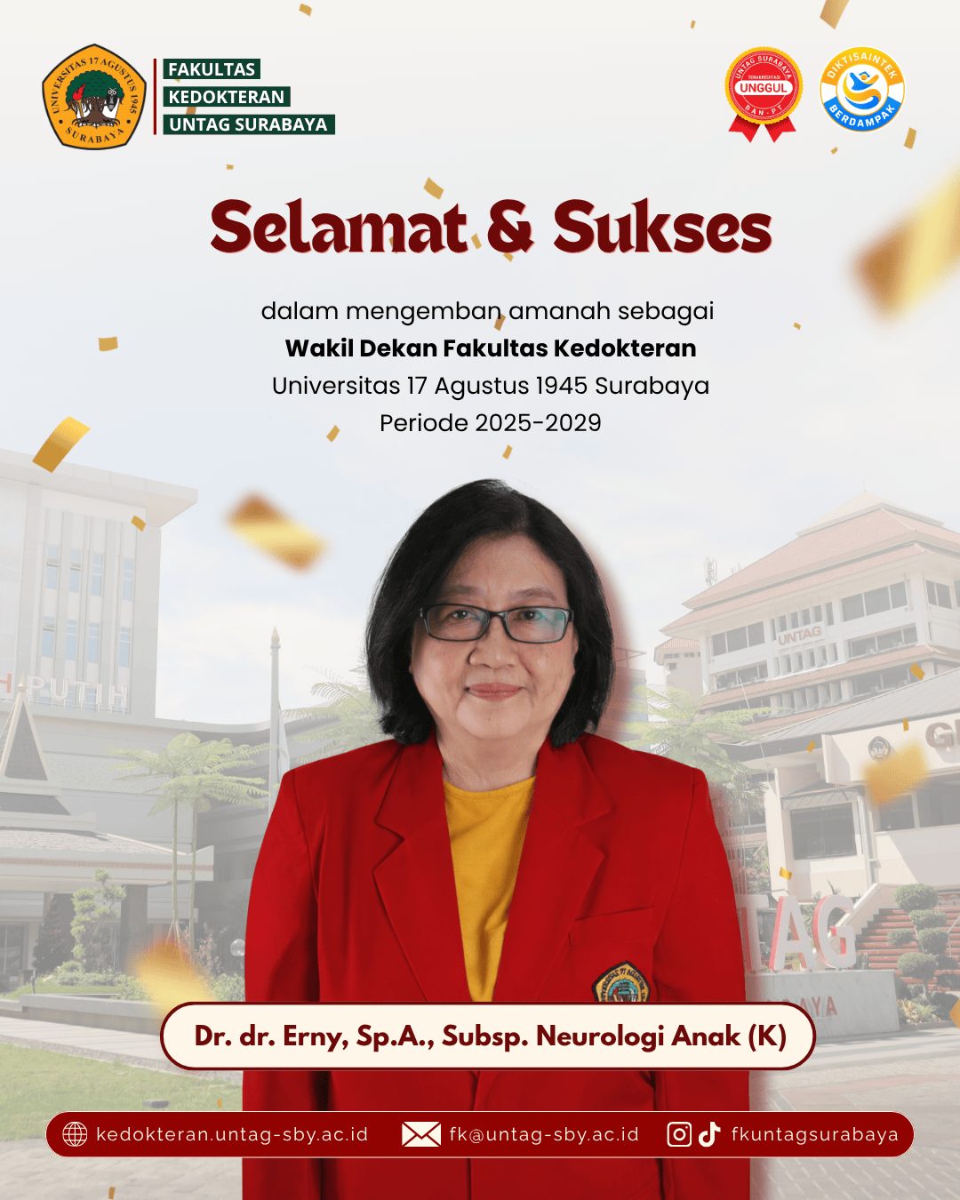 Pelantikan Wakil Dekan Fakultas Kedokteran Periode 2025-2029