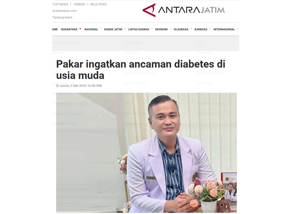 Pakar Ingatkan Ancaman Diabetes di Usia Muda
