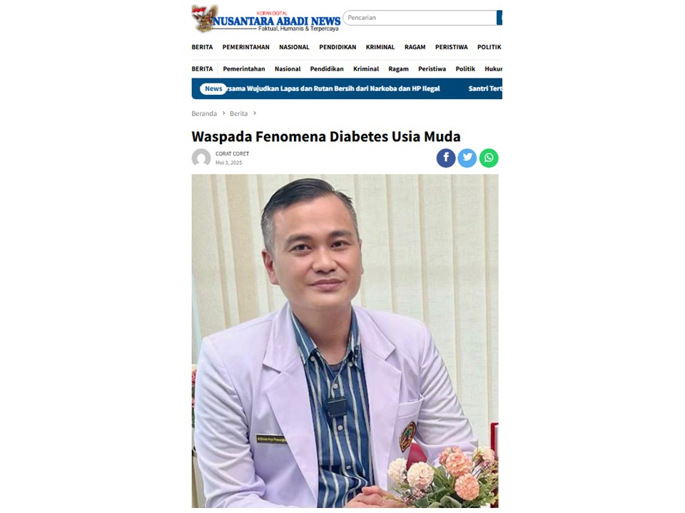 Waspada Fenomena Diabetes Usia Muda