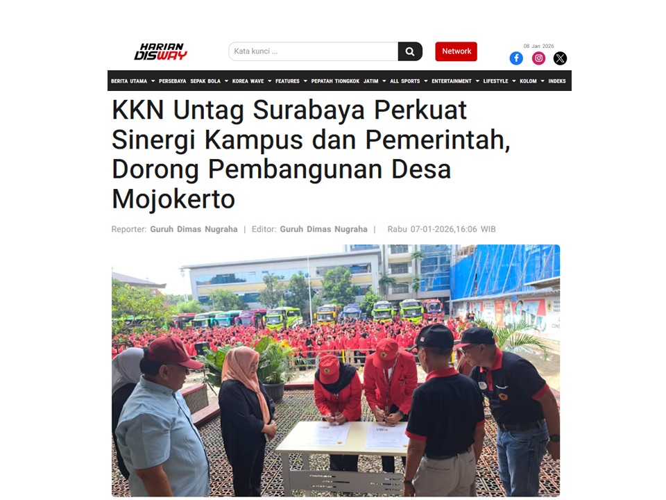 KKN Untag Surabaya Perkuat Sinergi Kampus dan Pemerintah, Dorong Pembangunan Desa Mojokerto