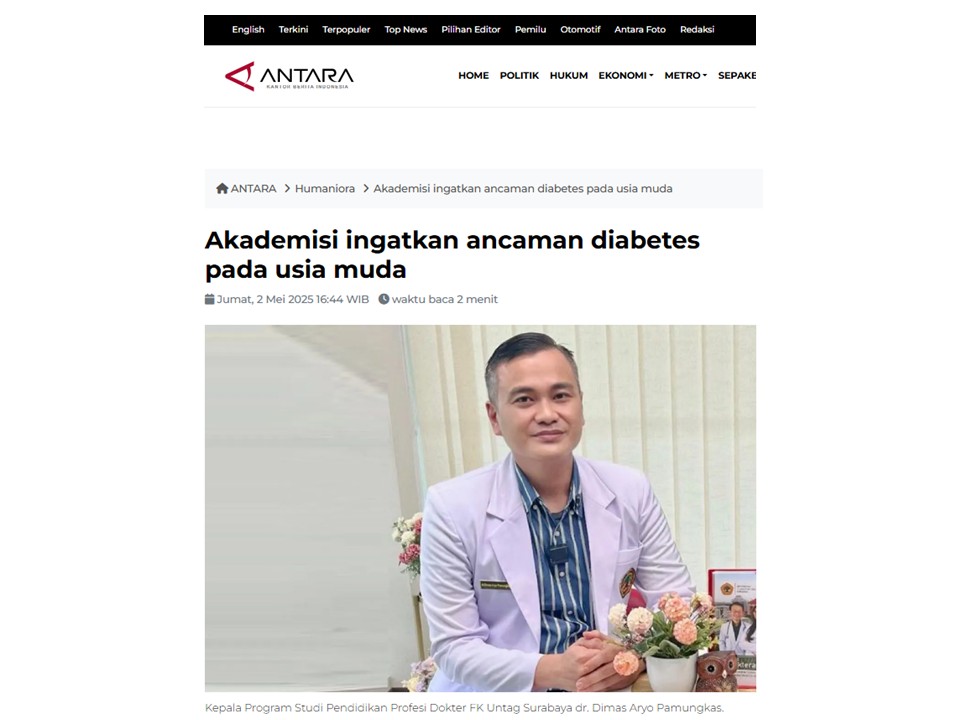 Akademisi Ingatkan Ancaman Diabetes pada Usia Muda