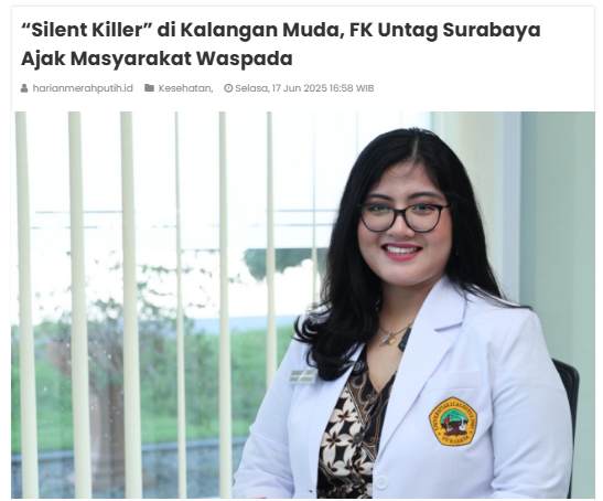 “Silent Killer” di Kalangan Muda, FK Untag Surabaya Ajak Masyarakat Waspada