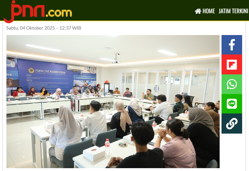 Untag Surabaya Latih Mahasiswa Kedokteran Gunakan AI untuk Cari Referensi Akademik