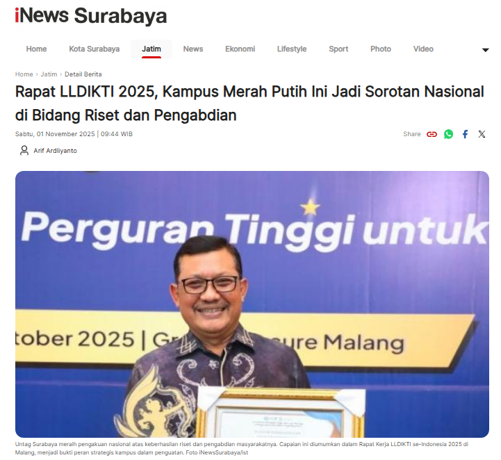 Rapat LLDIKTI 2025, Kampus Merah Putih Ini Jadi Sorotan Nasional di Bidang Riset dan Pengabdian