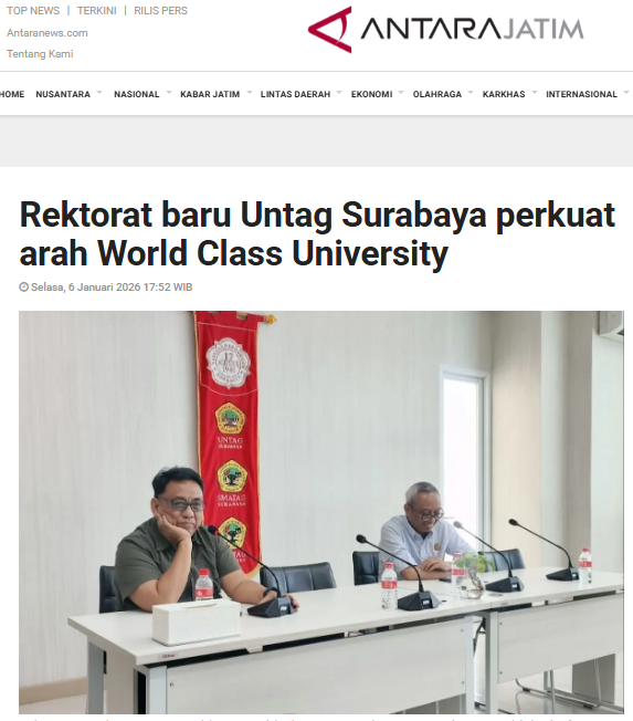 Rektorat baru Untag Surabaya perkuat arah World Class University