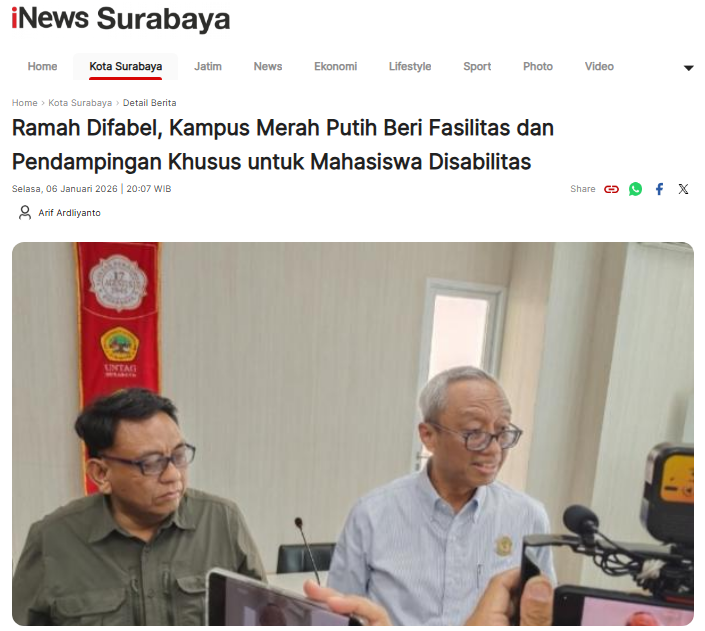 Ramah Difabel, Kampus Merah Putih Beri Fasilitas dan Pendampingan Khusus untuk Mahasiswa Disabilitas