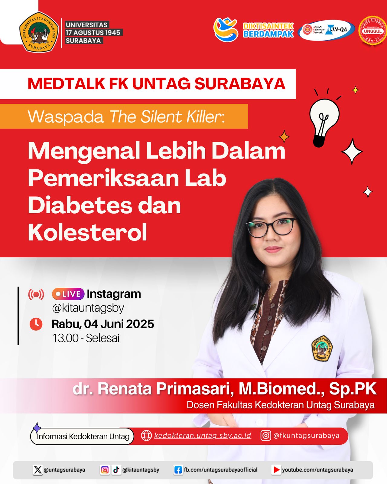 Medtalk: Mengenal Lebih dalam Pemeriksaan Lab Diabetes & Kolesterol