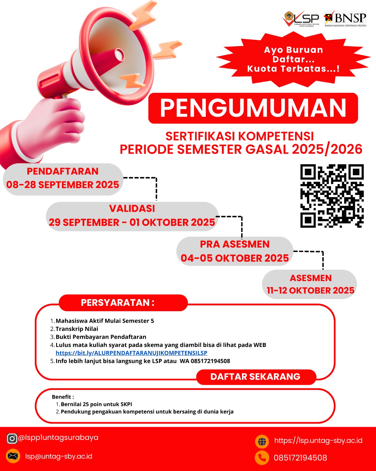 Sertifikasi Kompetensi  Semester Gasal 2025/2026