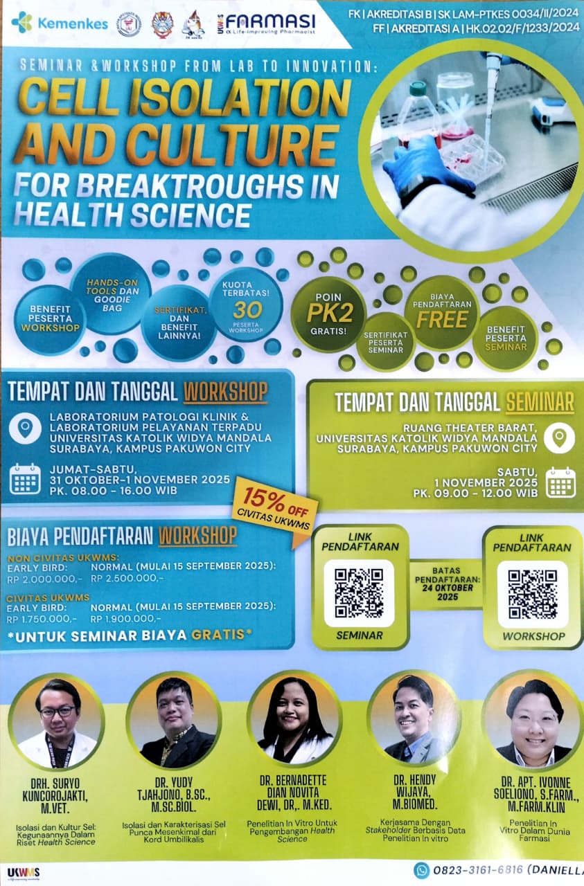 Seminar & Workshop: Cell Isolation and Culture