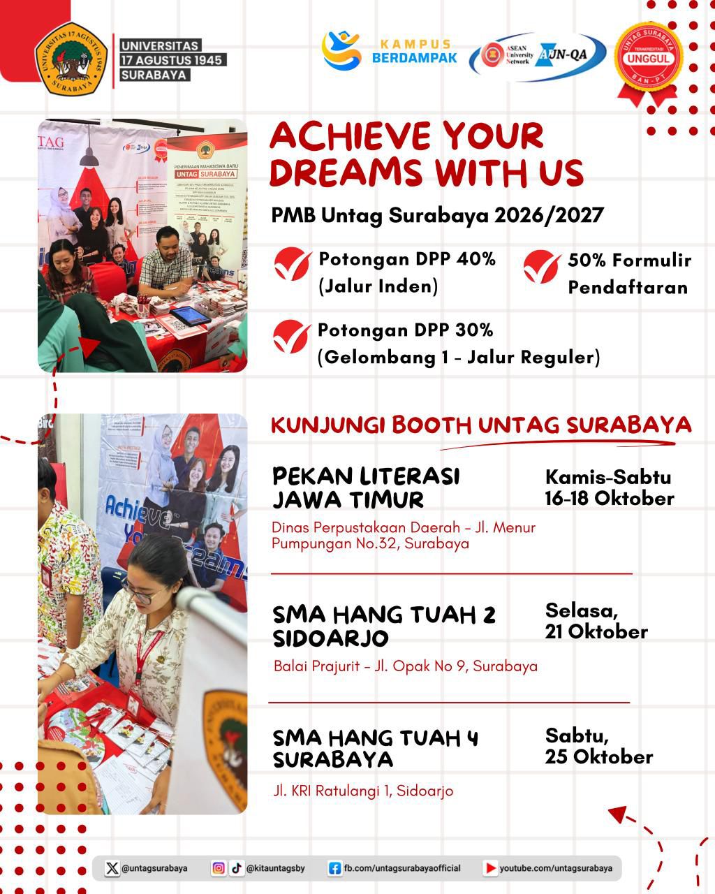 Untag  Surabaya Open Booth