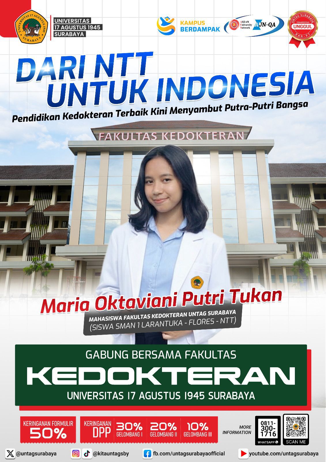 Selamat Bergabung Menjadi Bagian dari Fakultas Kedokteran Untag Surabaya