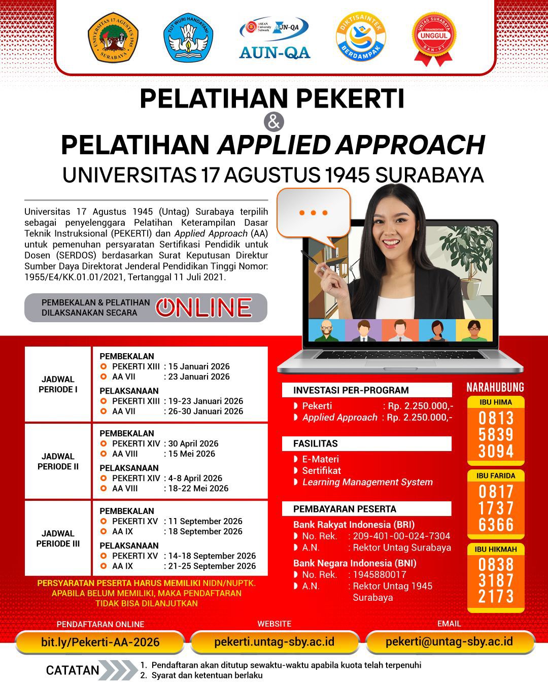 Pelatihan Pekerti & Applied Approach 